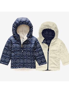 The North Face Navy and White Patterned Jacket